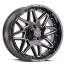 LUXXX HD LHD17 Lava Gray Milled w/ Chrome Spike Rivets