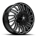 LUXXX HD DUALLY LHD19 -Front Gloss Black Milled