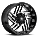 LUXXX HD LHD4 Gloss Black Machined Face