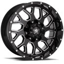 LUXXX HD LHD8 Gloss Black Milled