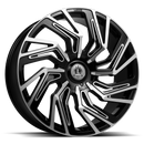 Lux 28 Gloss Black Machined Face