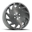 Lux Le 11 Brushed Face Silver Titanium Black Clear Coat