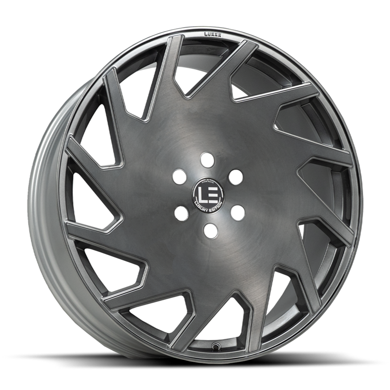 Lux Le 11 Brushed Face Silver Titanium Black Clear Coat