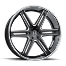 Lux LE 12 Gloss Black Milled Stainless Steel Lip