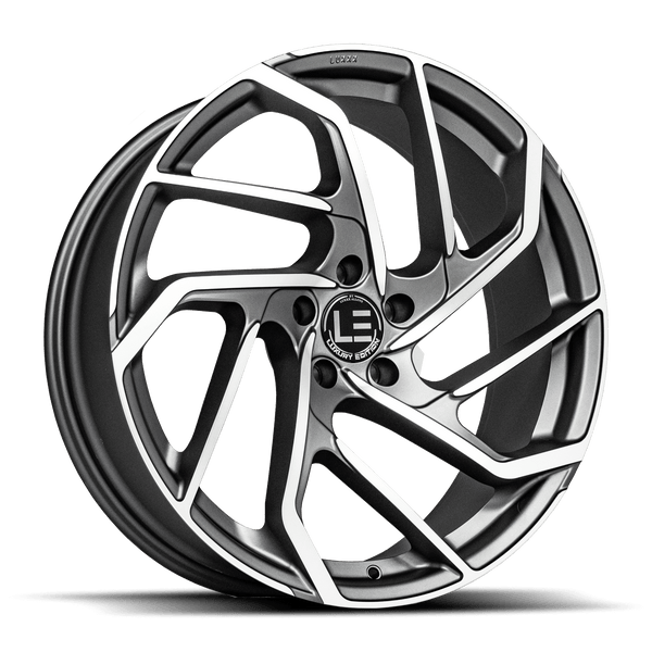 Lux LE 15 Matte Gunmetal w Machined Face