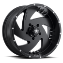 LUXXX HD LHD6 Satin Black w/ Chrome Spike Rivets