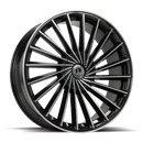 Lux 36 Gloss Black Machined Face