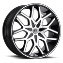 Lux 7 Gloss Black Machined Face