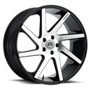 Lux 8 Gloss Black Machined Face