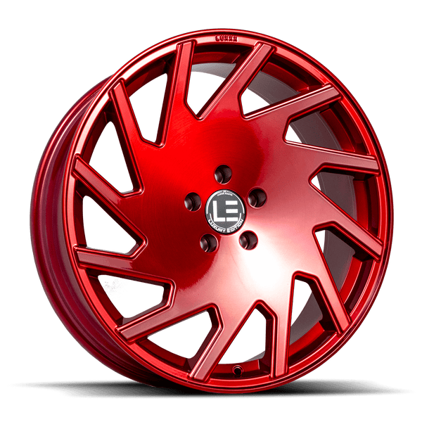 Lux LE 11 Brushed Face Silver Roja Red Clear Coat