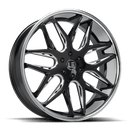 Lux LE 14 Gloss Balck Milled Stainless Steel Lip