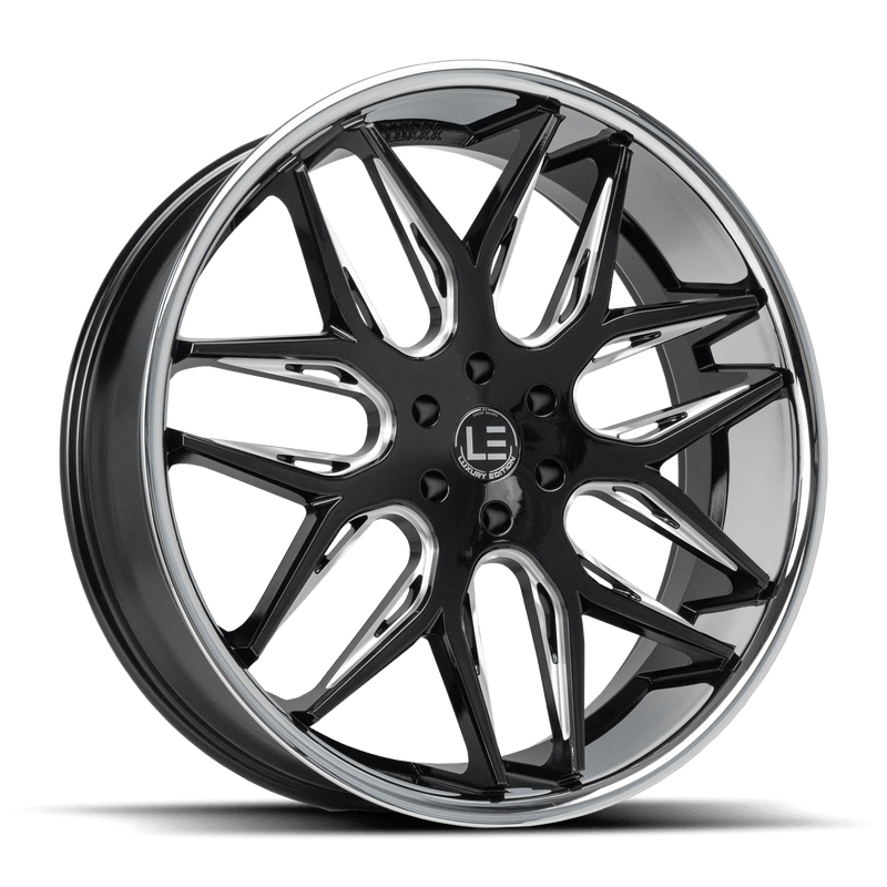Lux LE 14 Gloss Balck Milled Stainless Steel Lip
