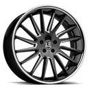 Lux LE 9 Gloss Black Milled Stainless Steel Lip