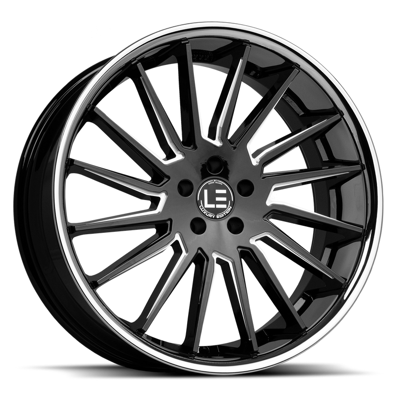 Lux LE 9 Gloss Black Milled Stainless Steel Lip