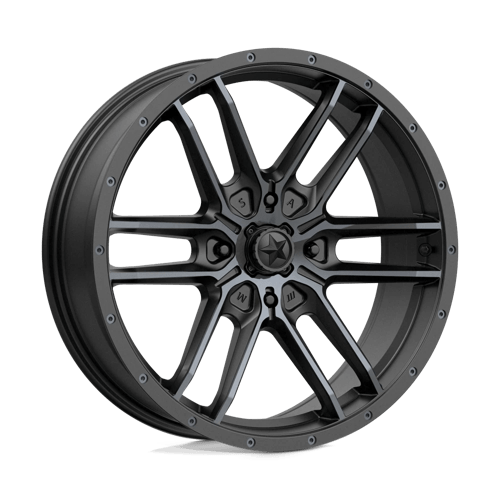 MSA Offroad Wheels M43 FANG N2 SATIN BLACK W/ TITANIUM TINT