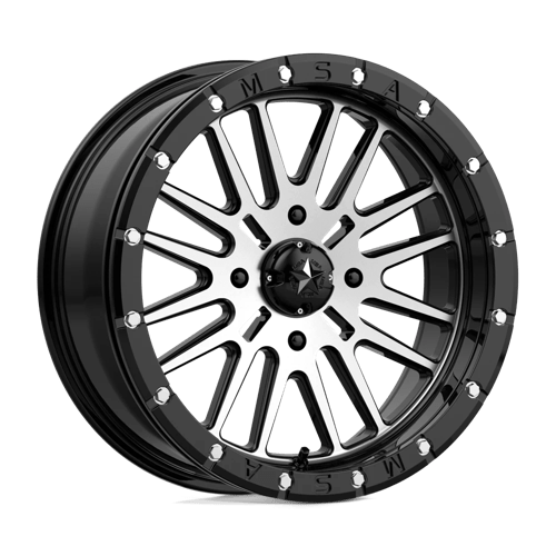 MSA Offroad Wheels M37 BRUTE BEADLOCK ST GLOSS BLACK MACHINED