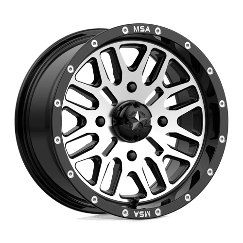 MSA Offroad Wheels M38 BRUTE ST GLOSS BLACK MACHINED