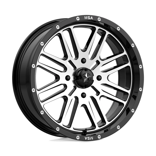 MSA Offroad Wheels M38 BRUTE N2 GLOSS BLACK MACHINED