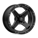 MSA Offroad Wheels M39 CROSS N2 SATIN BLACK W/ TITANIUM TINT