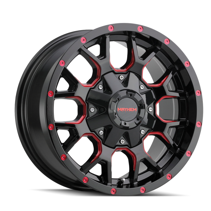 MAYHEM 8015 BLACK W/PRISM RED