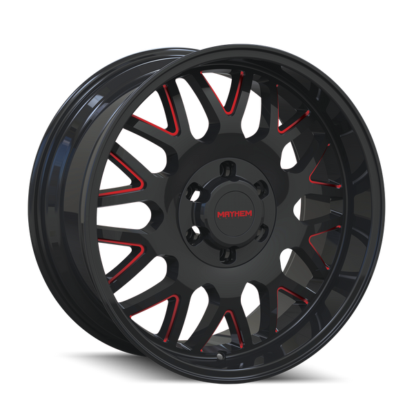 MAYHEM BLACK W/PRISM RED