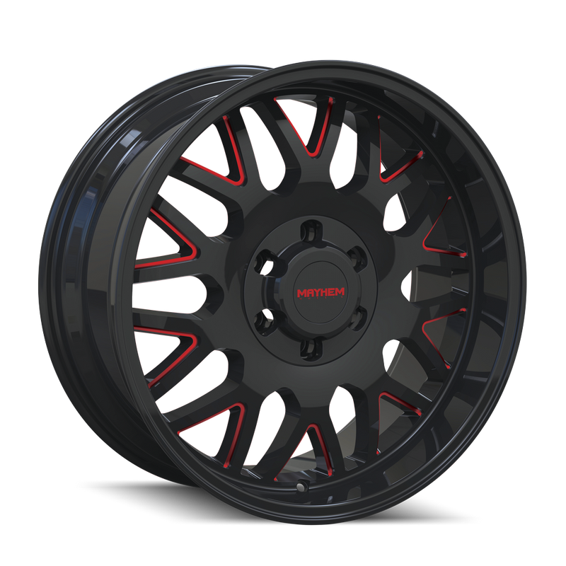 MAYHEM BLACK W/PRISM RED
