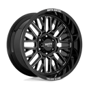 Moto Metal MO802 BW GLOSS BLACK MILLED