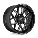 Moto Metal MO803 BANSHEE BW GLOSS BLACK MILLED