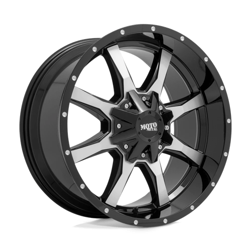 Moto Metal MO970 RG GLOSS BLACK W/ MACHINED FACE