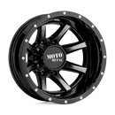Moto Metal MO995 BW GLOSS BLACK MACHINED - REAR