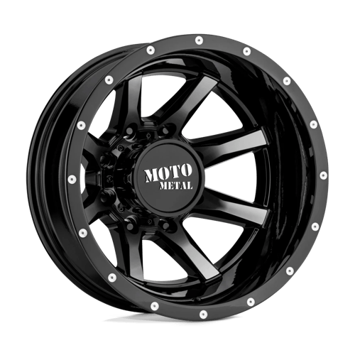 Moto Metal MO995 BW GLOSS BLACK MACHINED - REAR