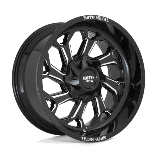 Moto Metal MO999 BW GLOSS BLACK MILLED