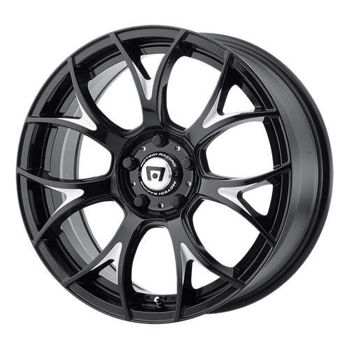 Motegi MR126 DB GLOSS BLACK W/ MILLED ACCENTS