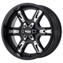 Moto Metal MO969 BW SATIN BLACK W/ ACCENTS