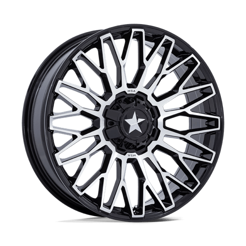 MSA Offroad Wheels M50 CLUBBER NW GLOSS BLACK MACHINED