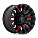 Fuel 1PC D829 QUAKE ST GLOSS BLACK MILLED RED TINT