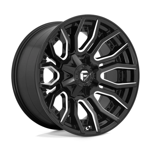 Fuel 1PC D711 RAGE N2 GLOSS BLACK MILLED