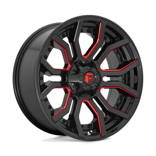 Fuel 1PC D712 RAGE N2 GLOSS BLACK RED TINTED CLEAR