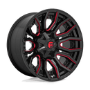 Fuel 1PC D712 RAGE ST GLOSS BLACK RED TINTED CLEAR