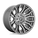 Fuel 1PC D713 RAGE PLATINUM ST BRUSHED GUN METAL TINTED CLEAR