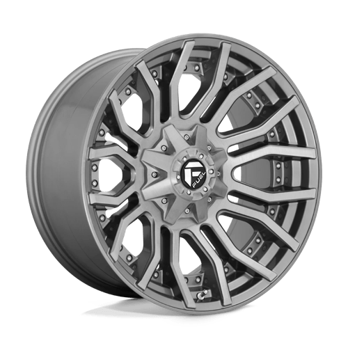 Fuel 1PC D713 RAGE PLATINUM ST BRUSHED GUN METAL TINTED CLEAR
