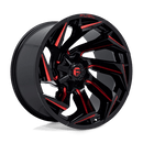 Fuel 1PC D755 REACTION N2 GLOSS BLACK MILLED W/ RED TINT