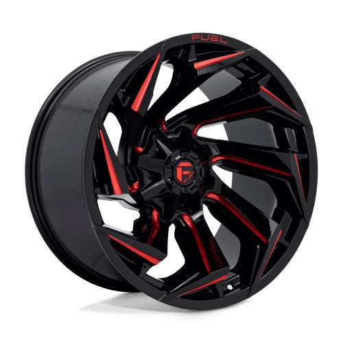 Fuel 1PC D755 REACTION N2 GLOSS BLACK MILLED W/ RED TINT
