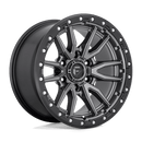 Fuel 1PC D680 REBEL ST MATTE GUN METAL BLACK BEAD RING