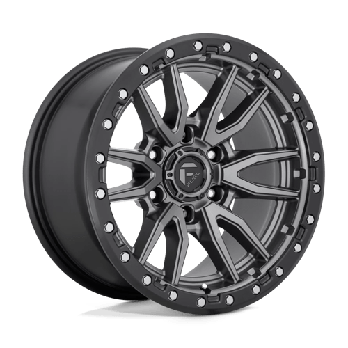 Fuel 1PC D680 REBEL ST MATTE GUN METAL BLACK BEAD RING