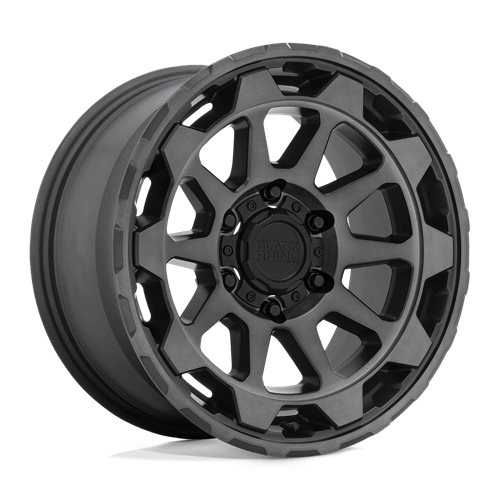 Black Rhino ROTOR N2 MATTE GUNMETAL W/ BRUSHED FACE
