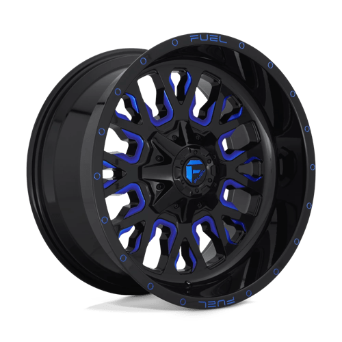 Fuel 1PC D645 STROKE N2 GLOSS BLACK BLUE TINTED CLEAR