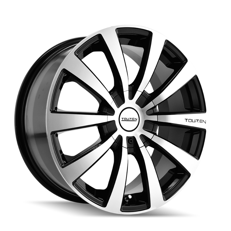 TOUREN 3130 BLACK/MACHINED FACE/MACHINED LIP