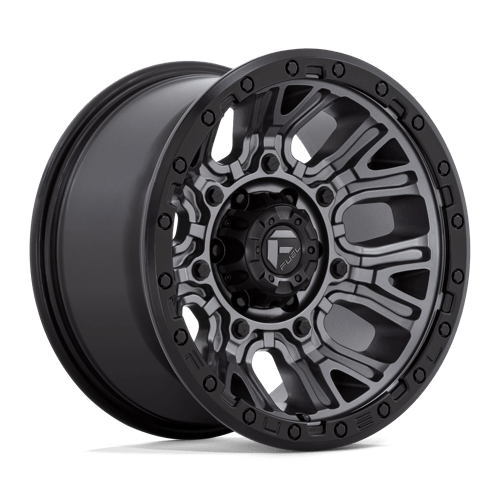 Fuel 1PC D825 TRACTION ST MATTE GUNMETAL W/ BLACK RING
