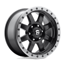 Fuel 1PC D551 TROPHY N2 MATTE BLACK GUN METAL RING